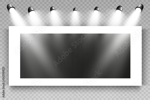 Photo frame template for illustration or design.Photo of memories.	
