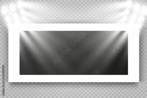 Photo frame template for illustration or design.Photo of memories.	

