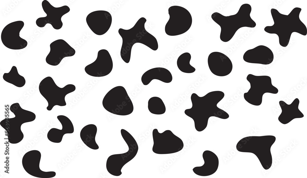 Random abstract liquid organic black irregular blotch shapes flat style design fluid vector illustration set banner simple shape template for presentation design, isolated on transparent background. Random abstract liquid organic black irregular blotch shapes flat style design fluid vector illustration set banner simple shape template for presentation design, isolated on transparent background.