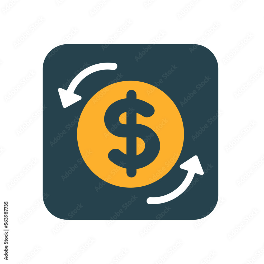 Obraz premium currency exchange signal square