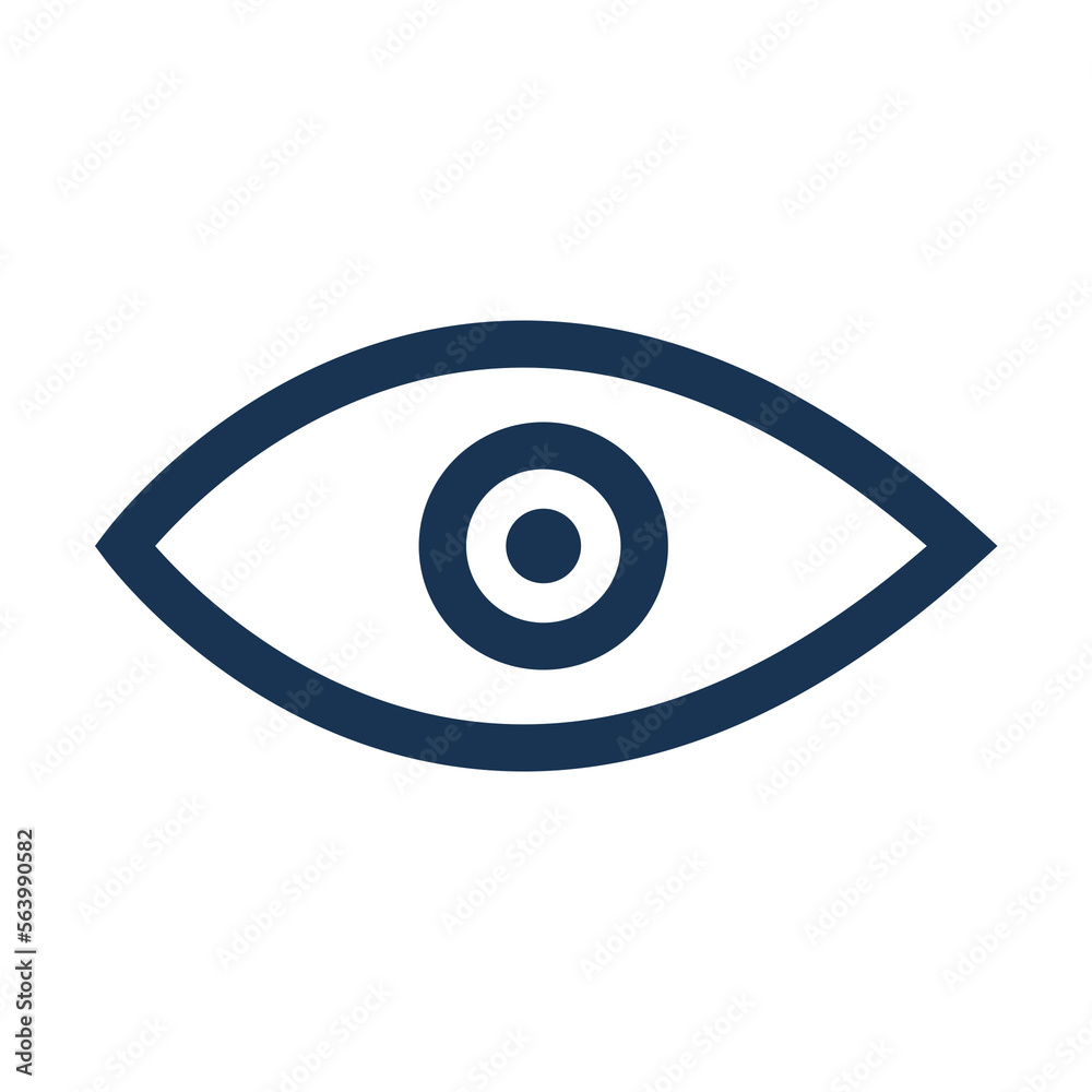 Eye icon on transparent background Eye icon on transparent background