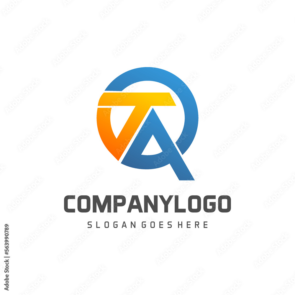 initial letter ta logo design vector initial letter ta logo design vector