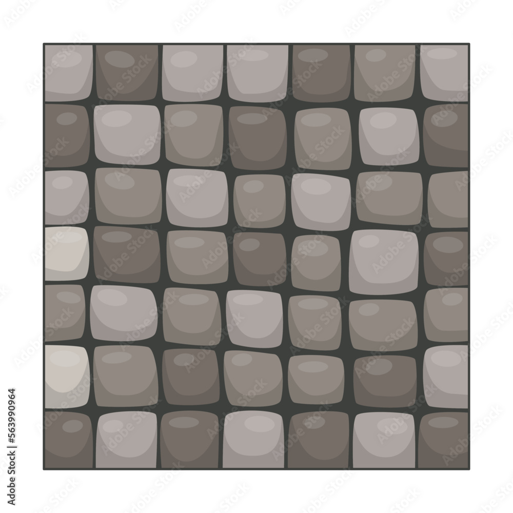 Stone tiles texture for city pavement. Illustration of cobblestone road with mosaic cobble flagstone blocks. Top view of pave pattern. Sidewalk concept Stone tiles texture for city pavement. Illustration of cobblestone road with mosaic cobble flagstone blocks. Top view of pave pattern. Sidewalk concept