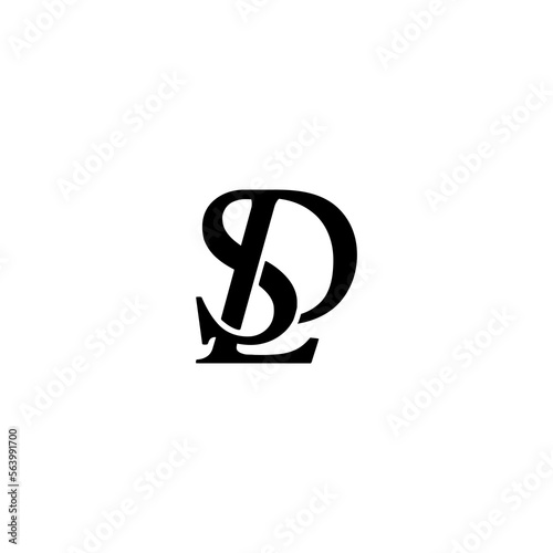  Initials LSD logo design. Initial Letter Logo. Luxury logo template photo