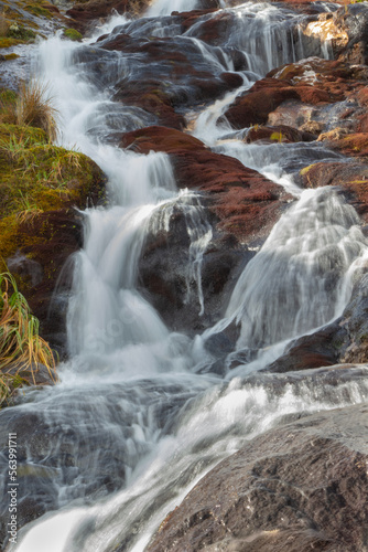 waterfall in the mountains