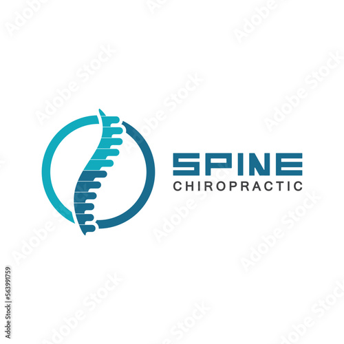 Spine logo vector illustration design template