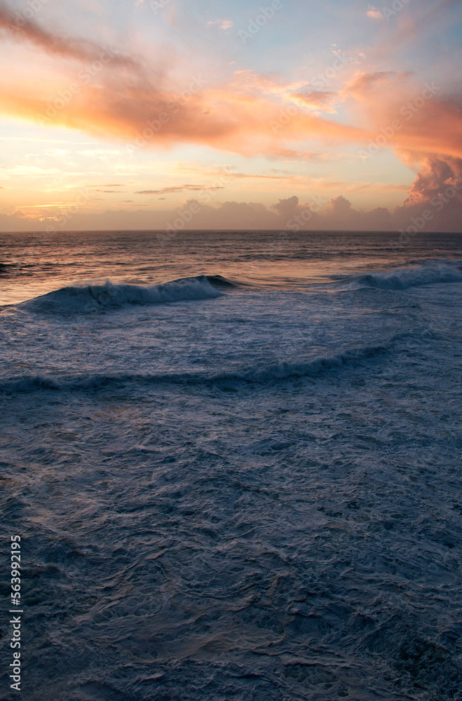 A beautiful sunset on the Portuguese coast A beautiful sunset on the Portuguese coast