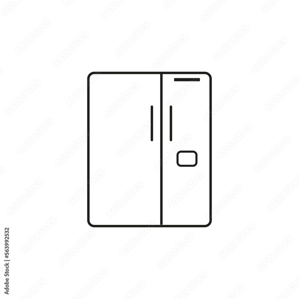 refrigerator flat outline icon logo illustration. technology, electronic and equipment icon set. suitable for web, design,logo,app refrigerator flat outline icon logo illustration. technology, electronic and equipment icon set. suitable for web, design,logo,app