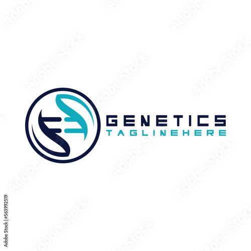 DNA vector logo design template.modern medical logotype.laboratory science icon symbol.colorful pharmacology sign-vector