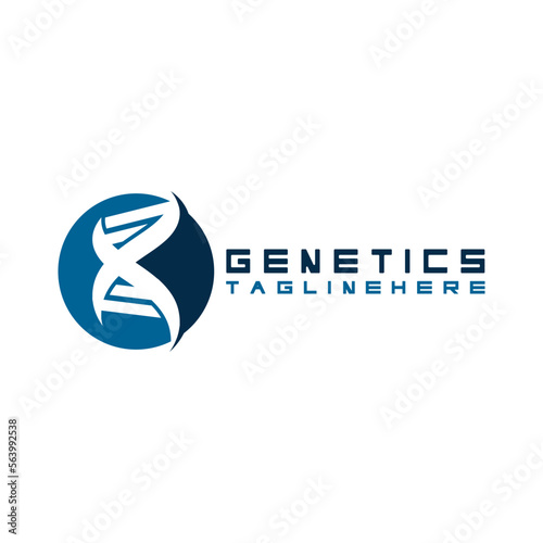 DNA vector logo design template.modern medical logotype.laboratory science icon symbol.colorful pharmacology sign-vector
