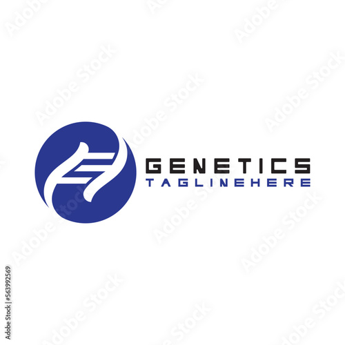 DNA vector logo design template.modern medical logotype.laboratory science icon symbol.colorful pharmacology sign-vector