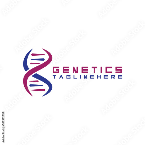 DNA vector logo design template.modern medical logotype.laboratory science icon symbol.colorful pharmacology sign-vector