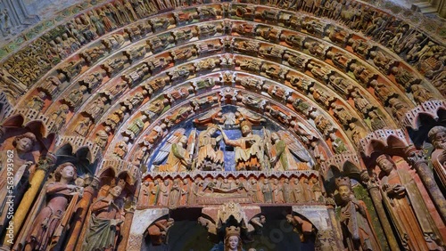 Cover of the Majesty. Collegiate Church of Santa María la Mayor. Bull. Douro River. Zamora. Castile and Leon. Spain. Europe