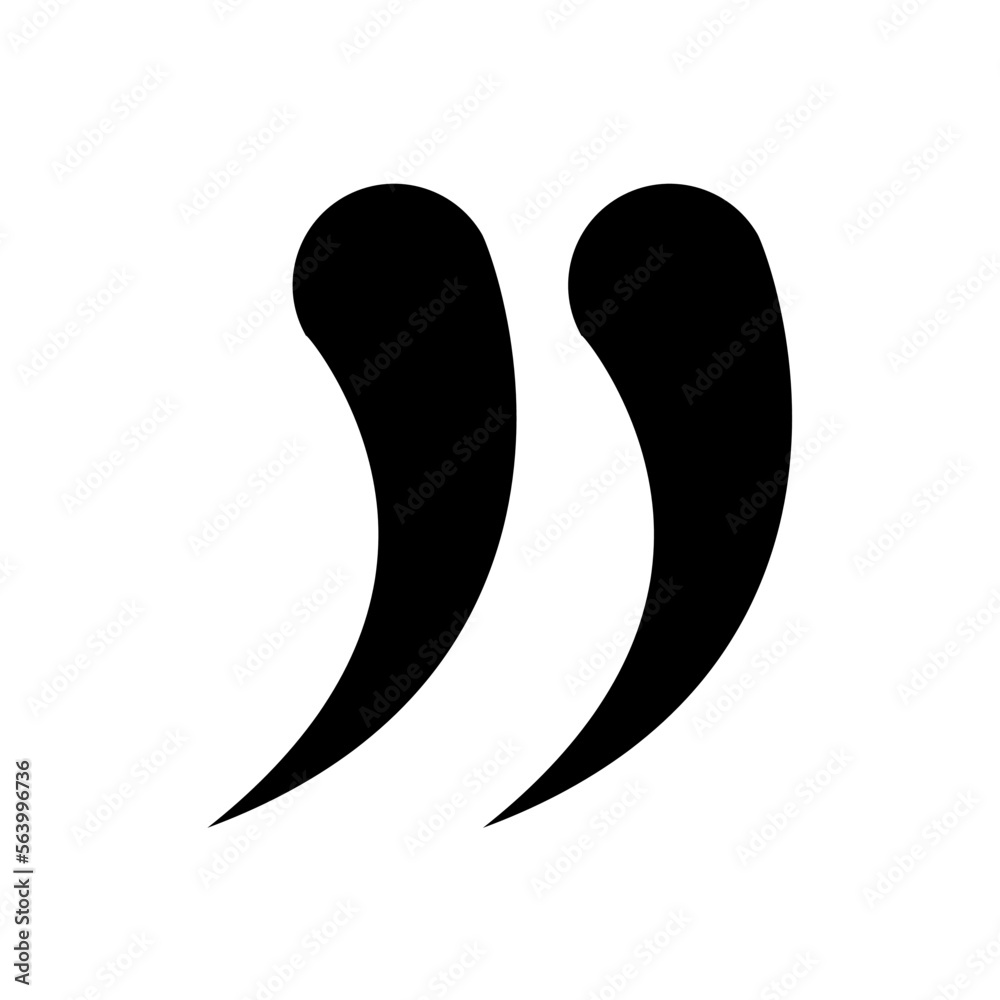quotes vector icon, Quotation signs quotes vector icon, Quotation signs