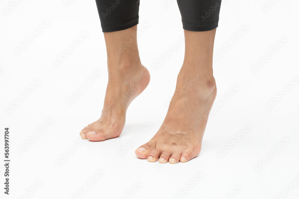 Stand tall on tip-toes. Foot exercises for flexibility and mobility Stand tall on tip-toes. Foot exercises for flexibility and mobility