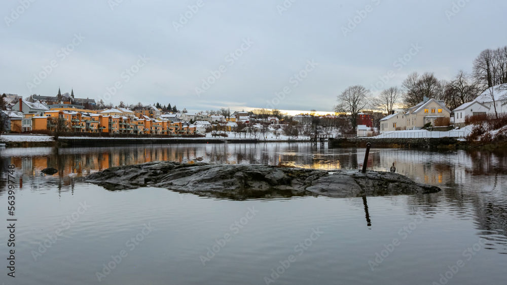 River Nidelva in Trondheim, Norway
