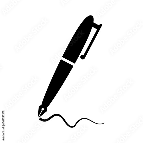 pen vector icon, writing symbol