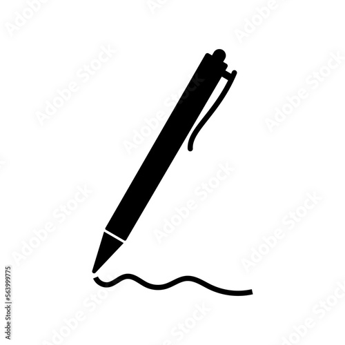 pen vector icon, writing symbol