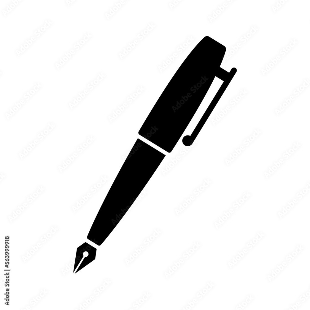 pen vector icon, writing symbol pen vector icon, writing symbol
