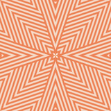 Vector geometric lines seamless pattern. Abstract linear background in retro vintage style. 1970s - 1980s theme. Orange and beige color. Graphic texture with stripes, diagonal concentric lines, tiles