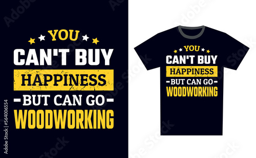 Woodworking T Shirt Design Template Vector