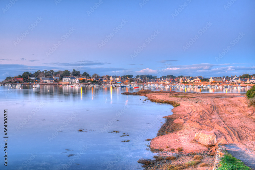 Fototapeta premium Le port de Ploumanac'h en Bretagne - France