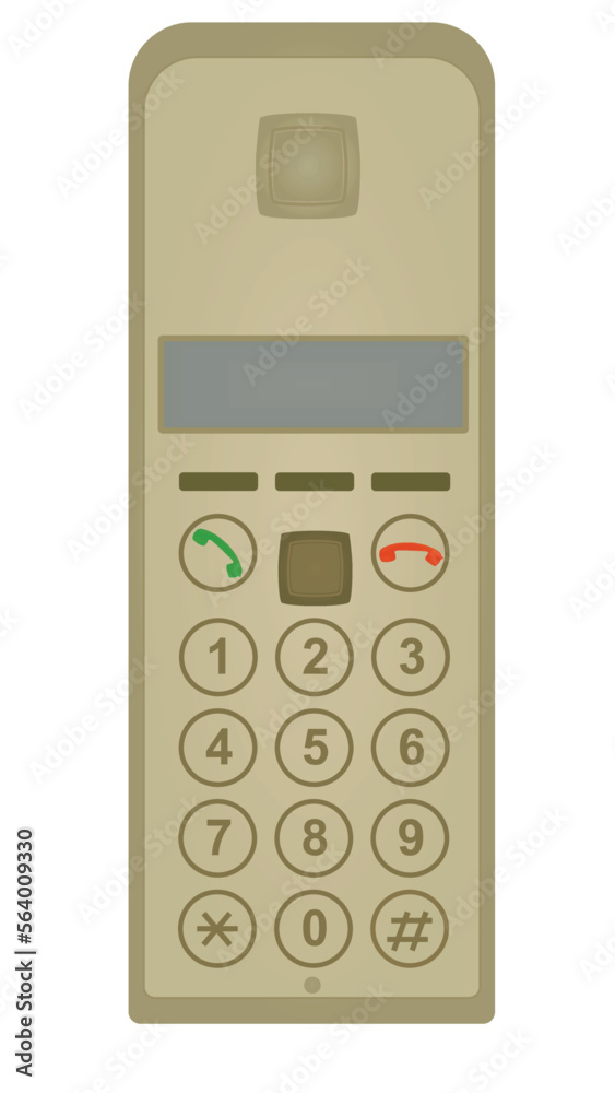 Home digital telephone. vector illustration Home digital telephone. vector illustration