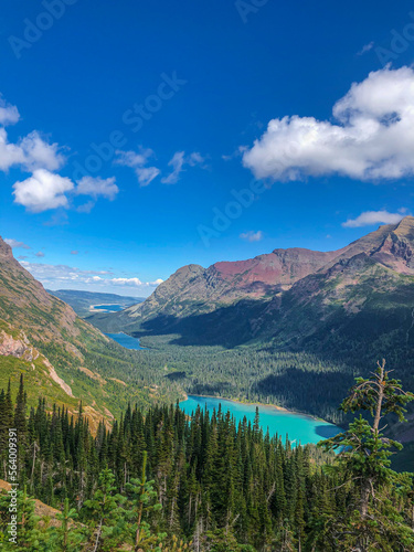 Three lakes in Glacier National park