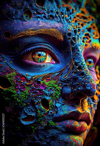 The Colors of the Eye's Lens. Generative ai © Razvan