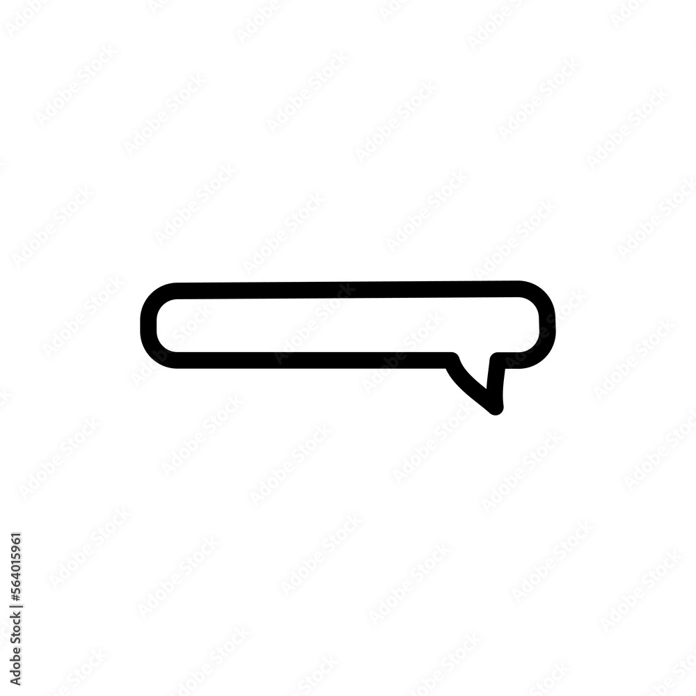 Speech bubble color line icon. Communication cloud. Speech bubble color line icon. Communication cloud.