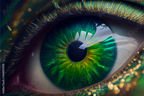 Beautiful green eye