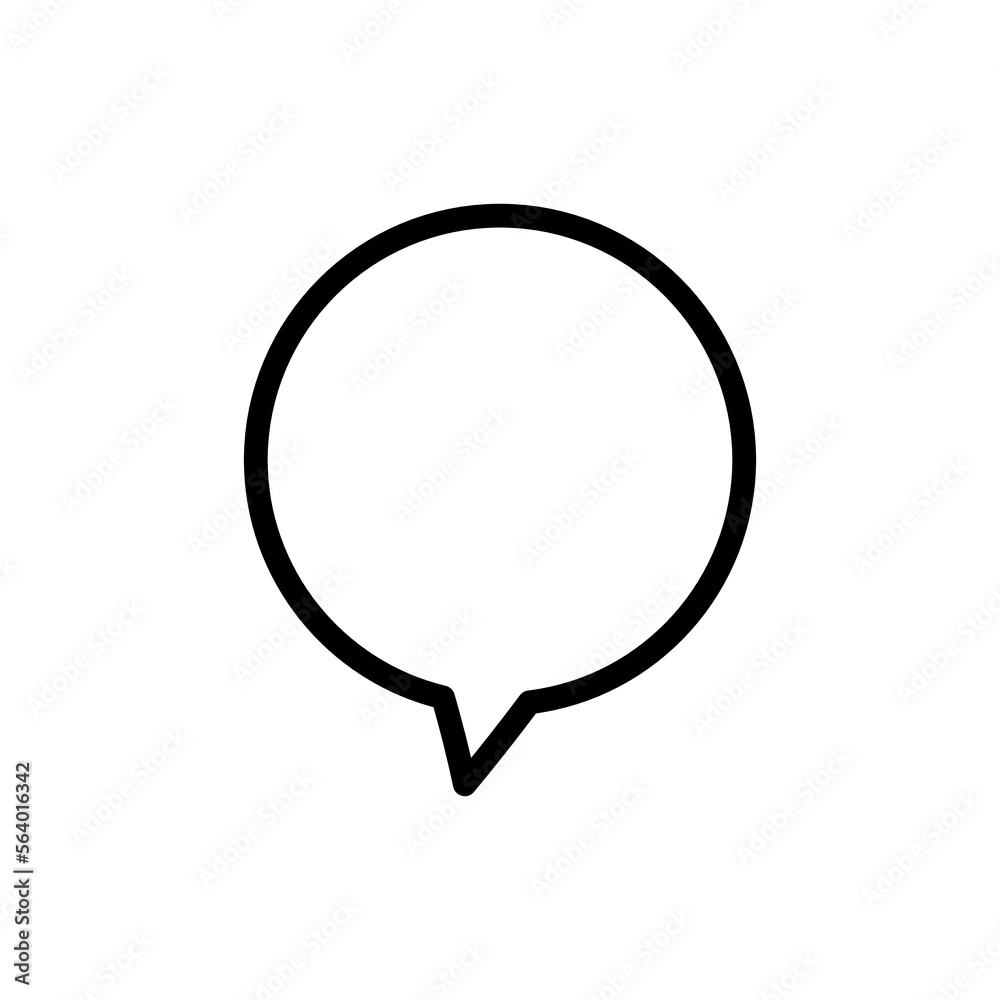 Speech bubble color line icon. Communication cloud. Speech bubble color line icon. Communication cloud.