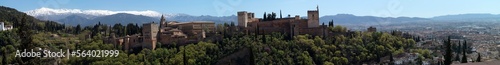 Panoramic view of the Alhambra - Granada - Spain