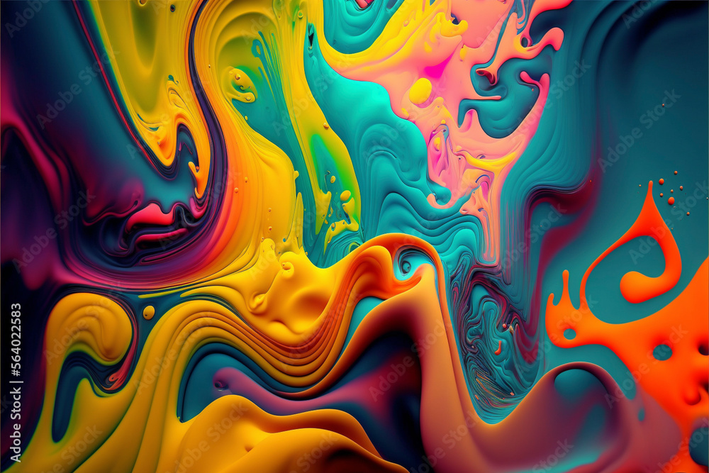 Colored paint background. Created with generative Ai technology.