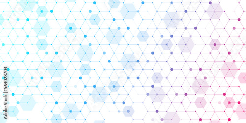 Health care and medical pattern innovation concept background design. Abstract geometric hexagons shape medicine and science background. Vector illustration