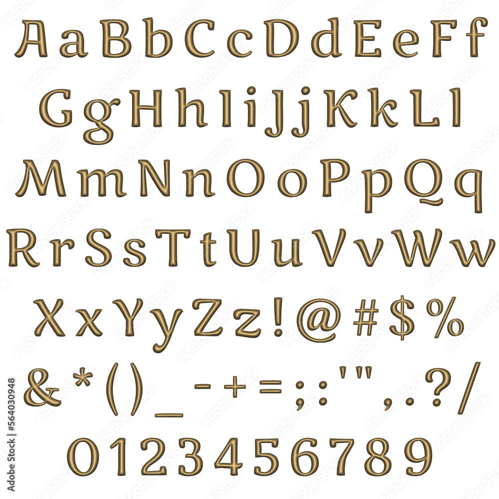 Decorative Alphabet and Numbers Set Decorative Alphabet and Numbers Set