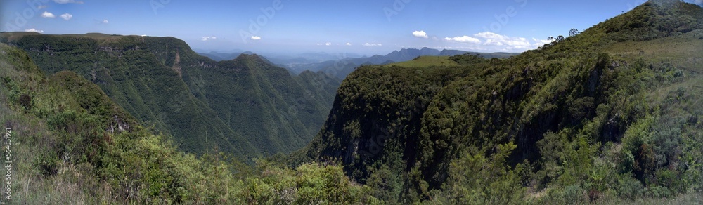 Panorama of the mountains, Rio Grande do Sul, Brasil