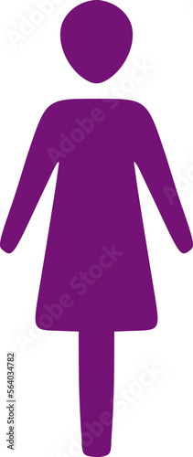 Design of woman flat symbol