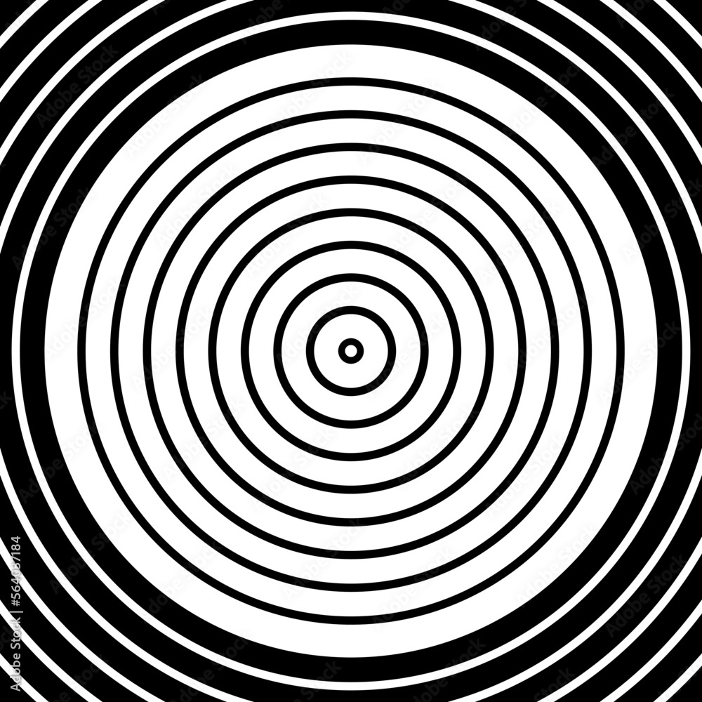 Circle Lines Pattern. Abstract Geometric Black and White Background. Circle Lines Pattern. Abstract Geometric Black and White Background.