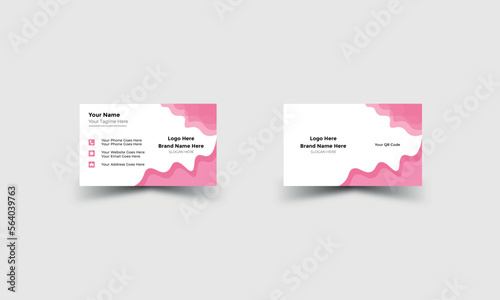 double sided professional business card design vector file print layout 