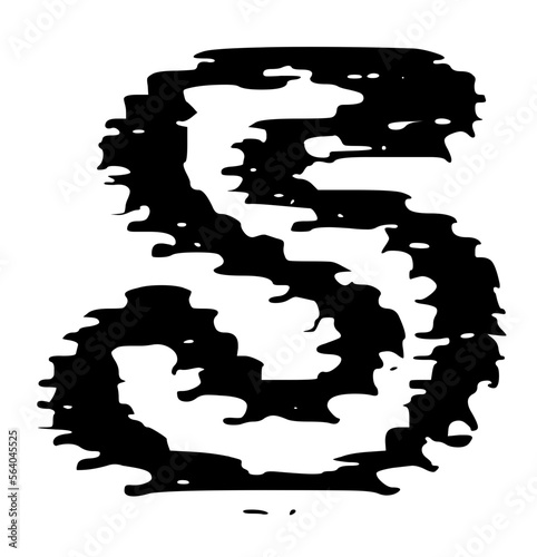 TV Static Outlined Rounded Glitch 