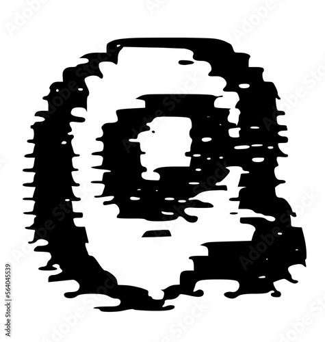 TV Static Outlined Rounded Glitch 