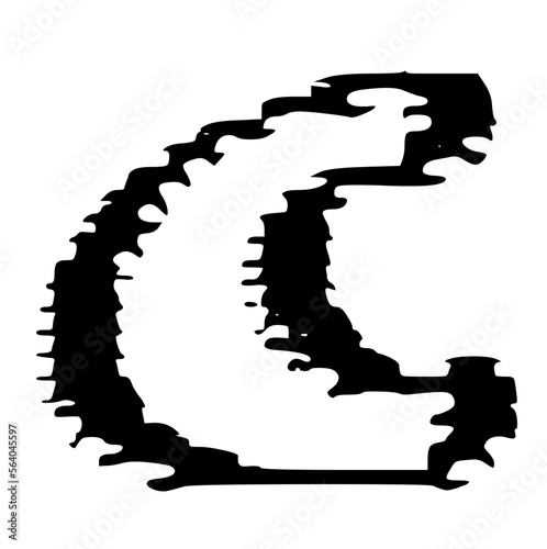 TV Static Outlined Rounded Glitch 