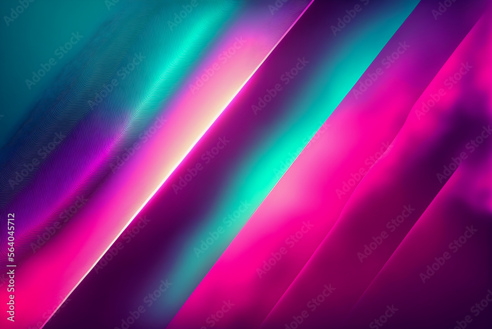 Fototapeta premium Toned pink purple blue teal shiny surface background illustration