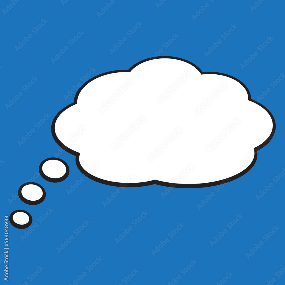 Speech cloud icon, flat style vector illustration. Speech or think bubble, empty communication cloud. Vector design element. Speech cloud icon, flat style vector illustration. Speech or think bubble, empty communication cloud. Vector design element.