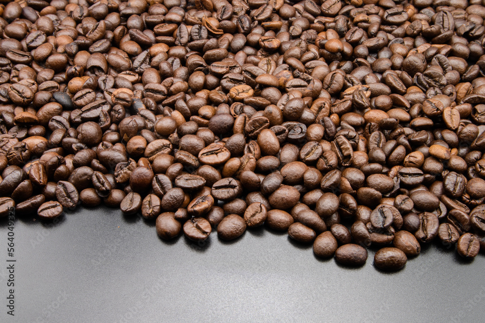 Roasted coffee beans background
Freshly roasted coffee beans.
