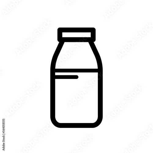 bottle of milk - vector icon