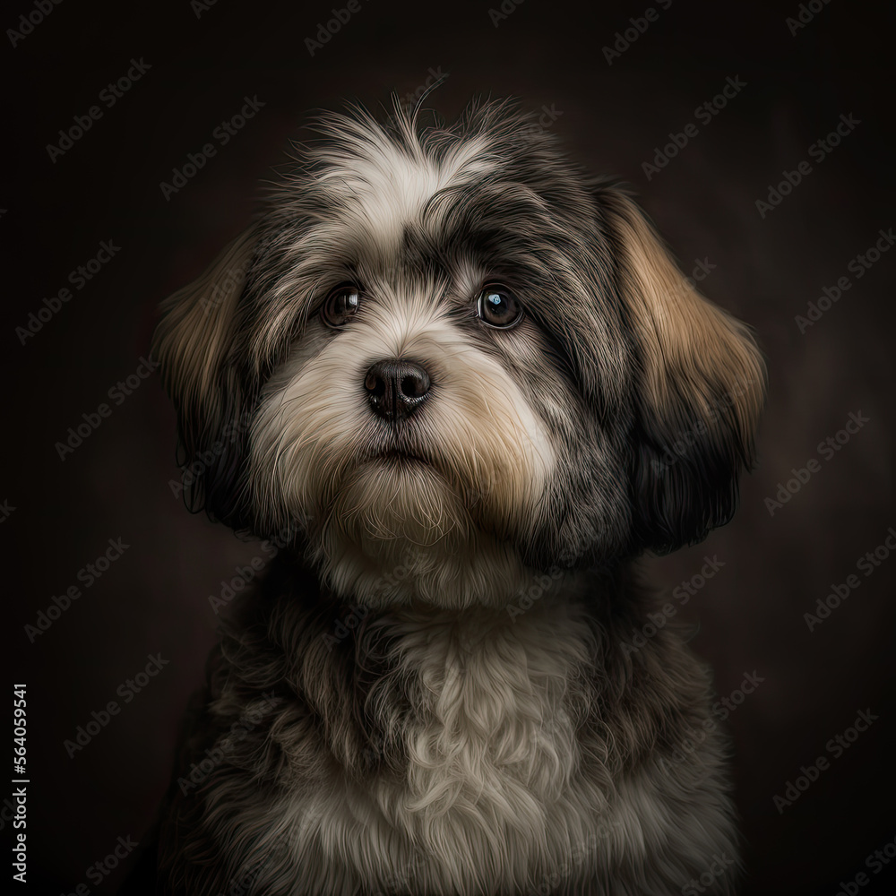 Havanese Dog Portrait