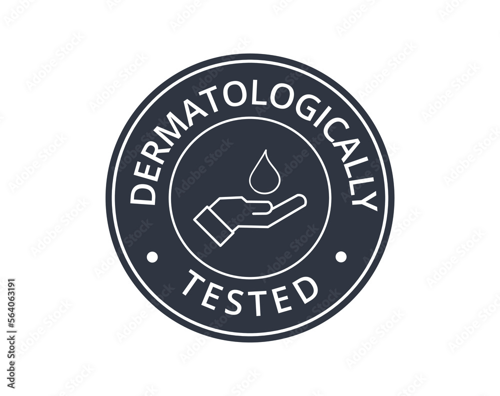 Monochromatic dermatologically symbol with hand. Monochromatic dermatologically symbol with hand.