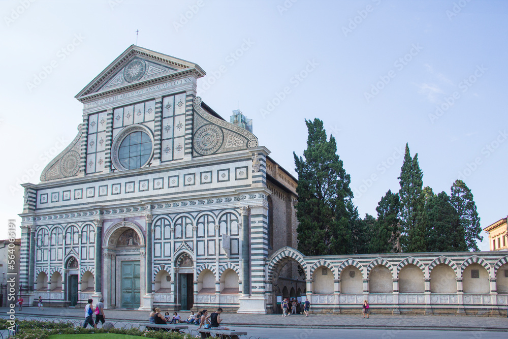 Beautiful view of Santa Maria Novella Church in Florence